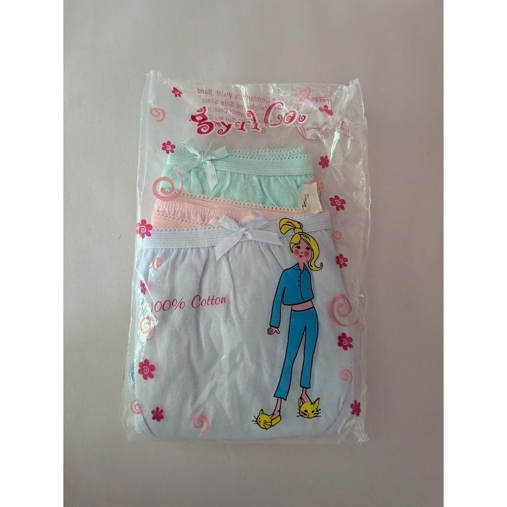 80/90s Vintage Gyrl Co. Girls Underwear 100% Cotton NOS Opened READ Rare